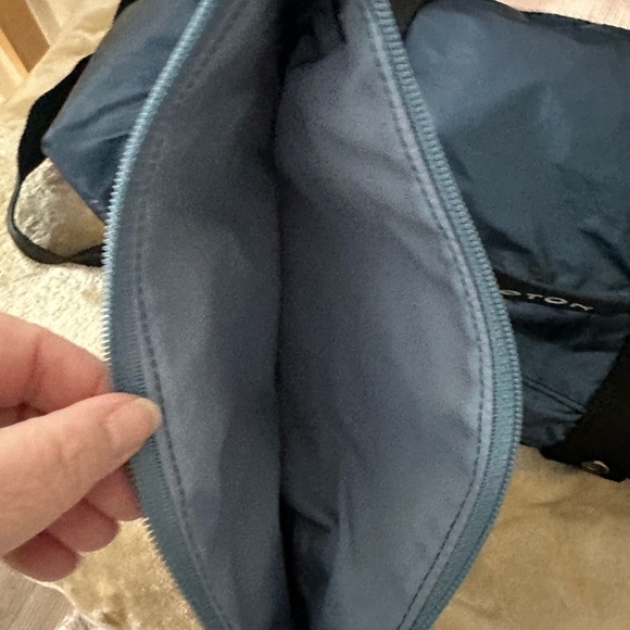 Peloton X Andi Collab Navy and Pink\Peach with Black Strap Bag Large Alchemist - Picture 7 of 12